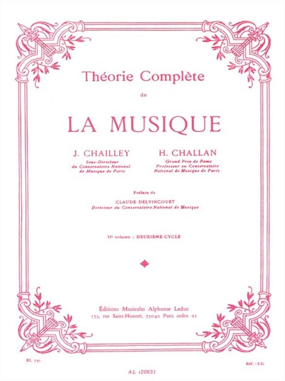 Jacques Chailley_Henri Challan: Complete theory of music - Volume 2