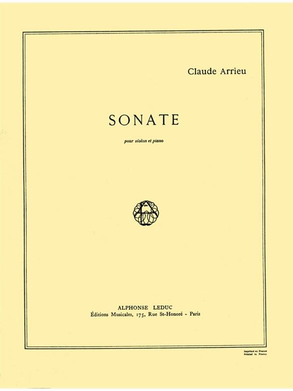 Arrieu: Sonate