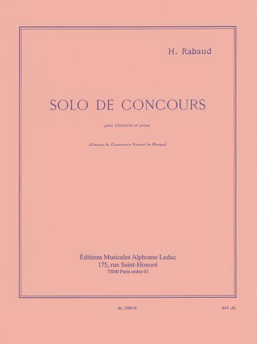 Rabaud: Solo De Concours