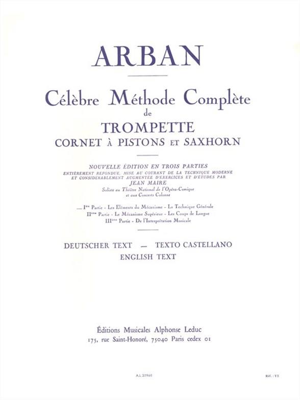 Arban: Methode de Trompete Celebre 1