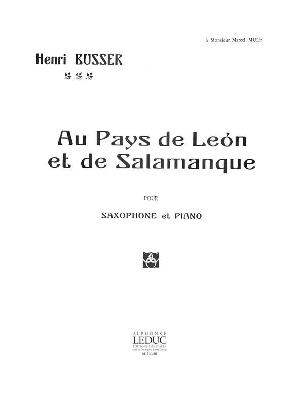 Au Pays de Leon et de Salamanque Op.116