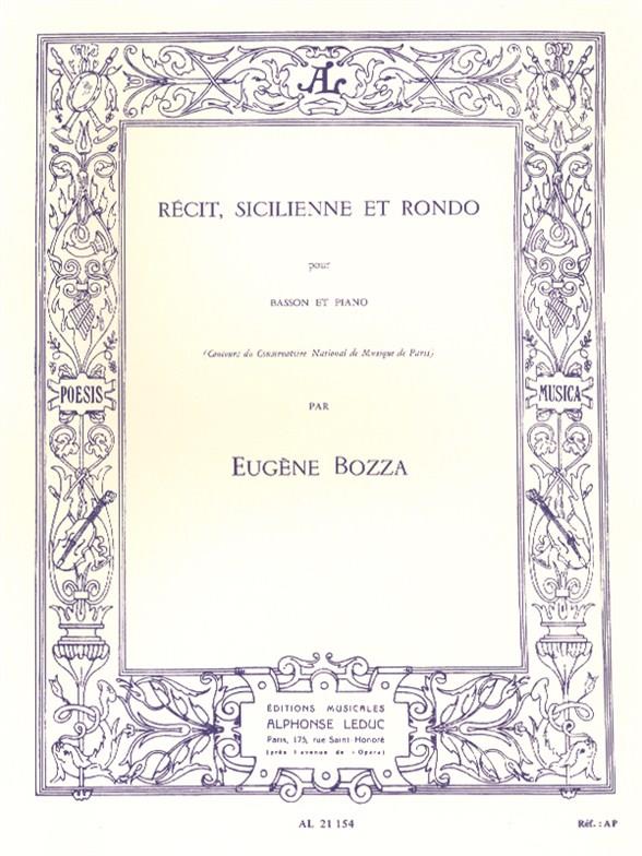 Eugène Bozza: Réçit, Sicilienne et Rondo