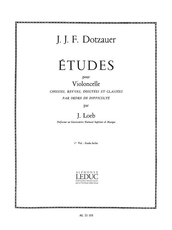 Dotzauer: Etudes Volume 1 Violoncelle