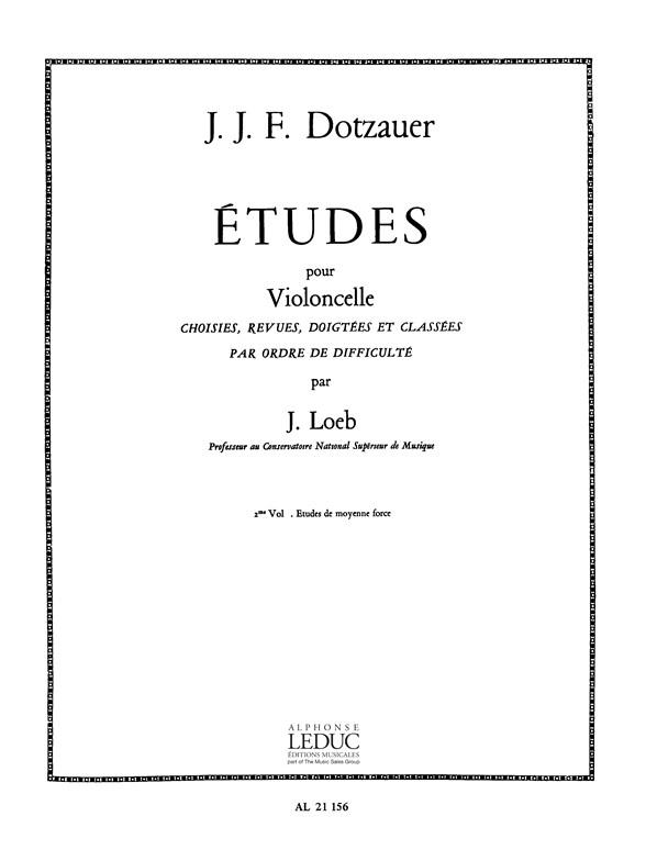 Justus Johann Friedrich Dotzauer: Etudes Vol.2