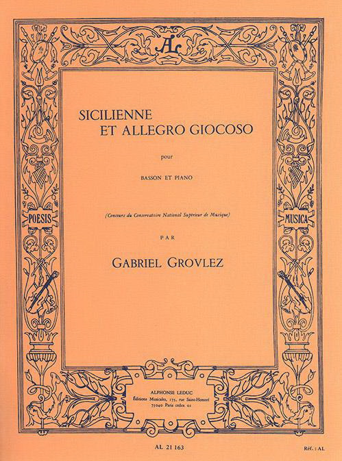 Gabriel Grovlez: Sicilienne and Allegro Giocoso