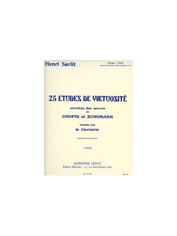 H. Sarlit: 25 Etudes de Virtuosite - 1ere Suite