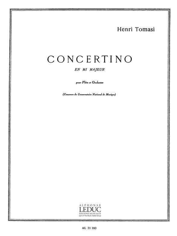 Henri Tomasi: Concertino En Mi Majeur -Flute Orchestre