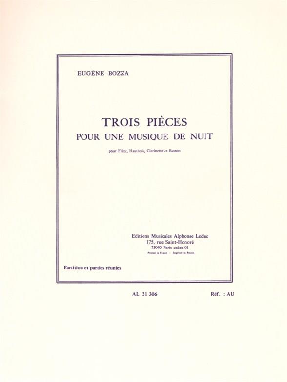 Eugène Bozza: Three Pieces for some night music