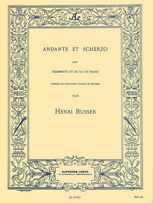 Henri Busser: Andante and Scherzo Opus 44