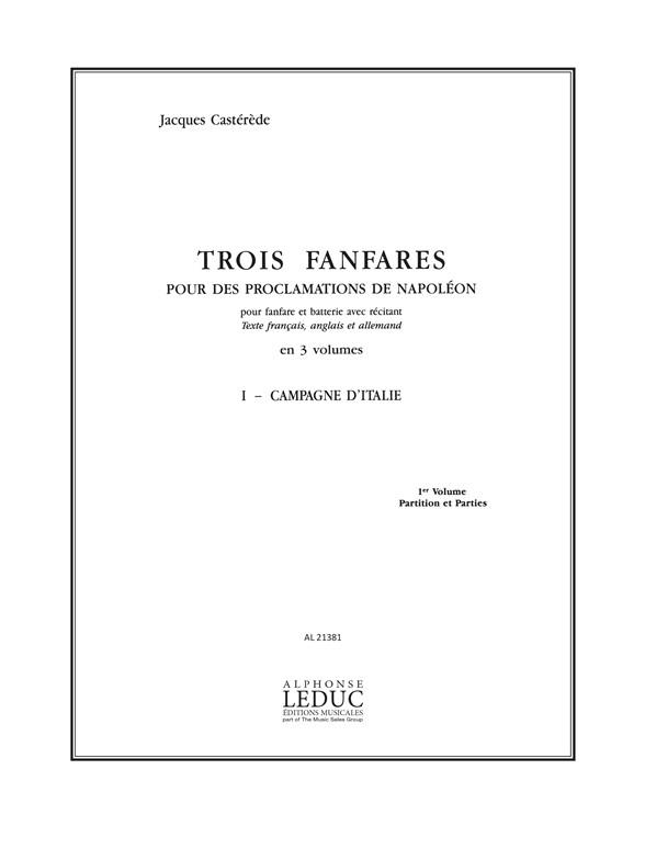 3 Fanfares pour des Proclamations de Napoleon v 1