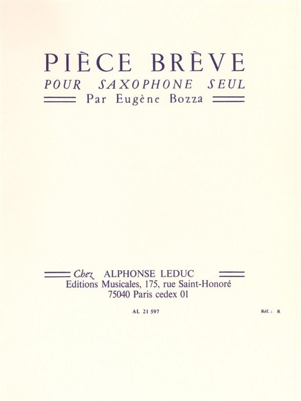 Eugène Bozza: Piece Breve