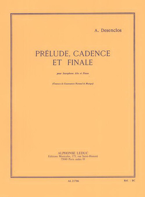 Desenclos: Prelude Cadence Et Finale