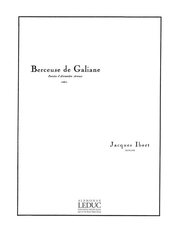 Jacques Ibert: Berceuse De Galiane