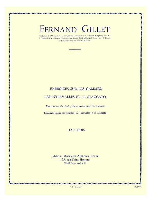 Ferdinand Gillet: Exerc. sur les Gammes, Intervalles et Staccato