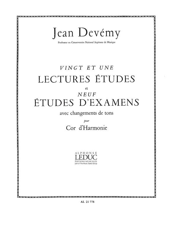 Devemy: 21 Lectures-Etudes & 9 Etudes dExamens