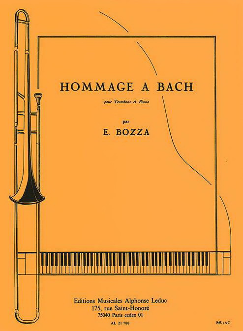 Eugène Bozza: Tribute to Bach fuer Trombone and Piano