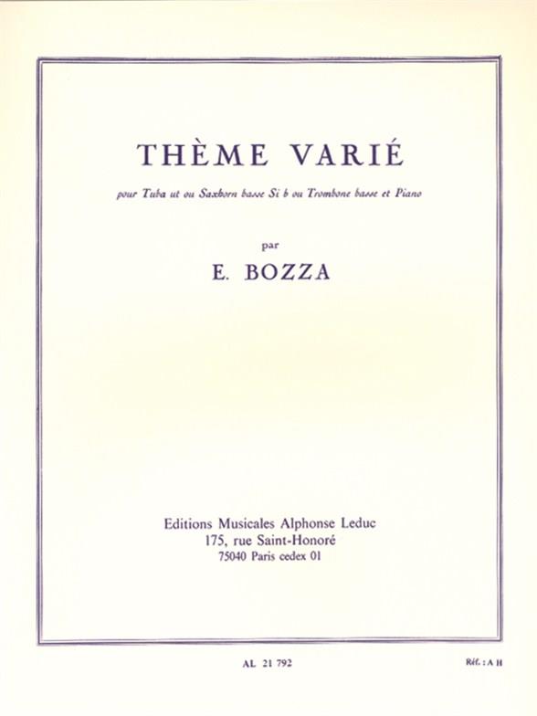 Eugène Bozza: Varied Theme