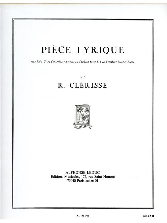 Robert Clérisse: Pièce Lyrique