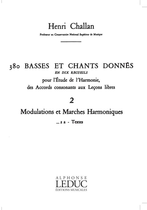 380 Basses et Chants Donnes