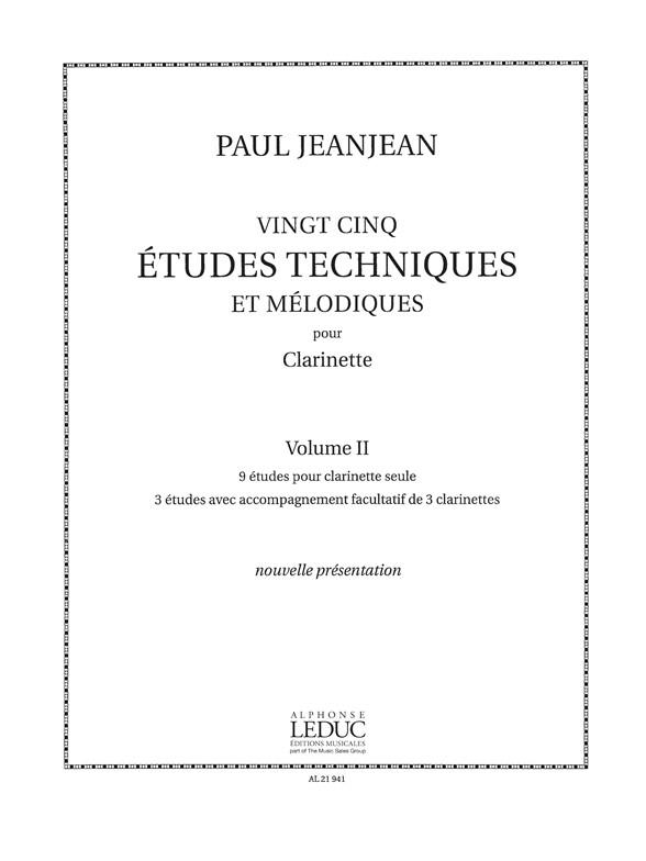 25 etudes Techniques et Melodiques Vol.2