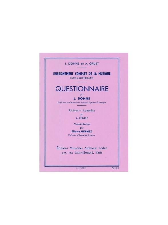 Donne Questionnaire Superieur Teaching Material