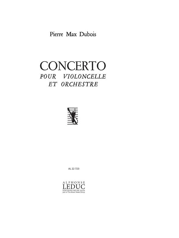 P.M. Dubois: Concerto -Violoncelle Et Orch