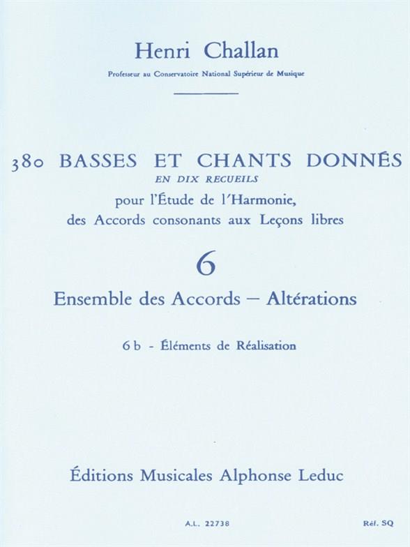 Henri Challan: 380 Figured Bass Exercises