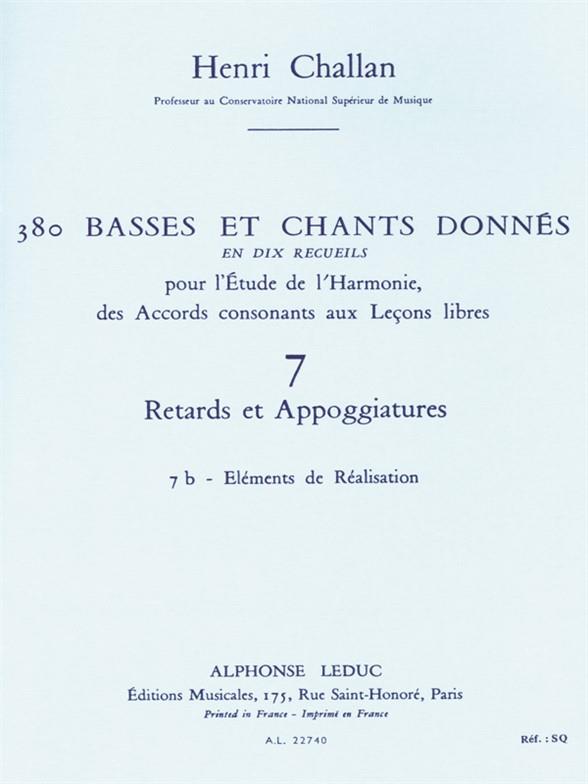 Henri Challan: 380 Figured Bass Exercises