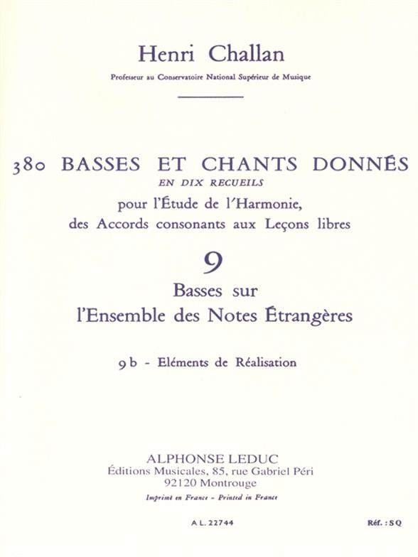 Henri Challan: 380 Figured Bass Exercises