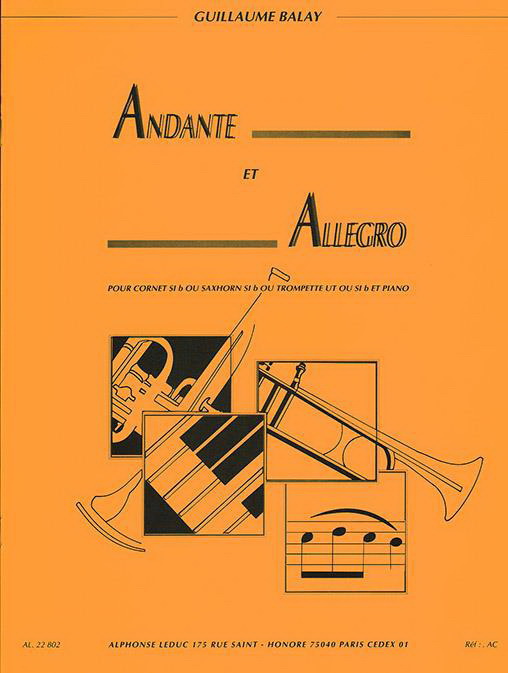 Balay: Andante et Allegro pour cornet en si bémo et piano