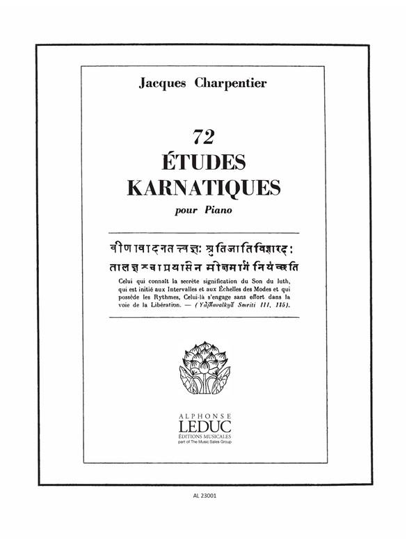 Jean-Louis Charpentier: 72 Etudes Karnatiques Cycle 02