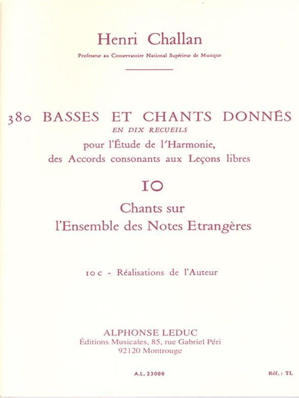 380 Basses et Chants Donnes - Volume 10C