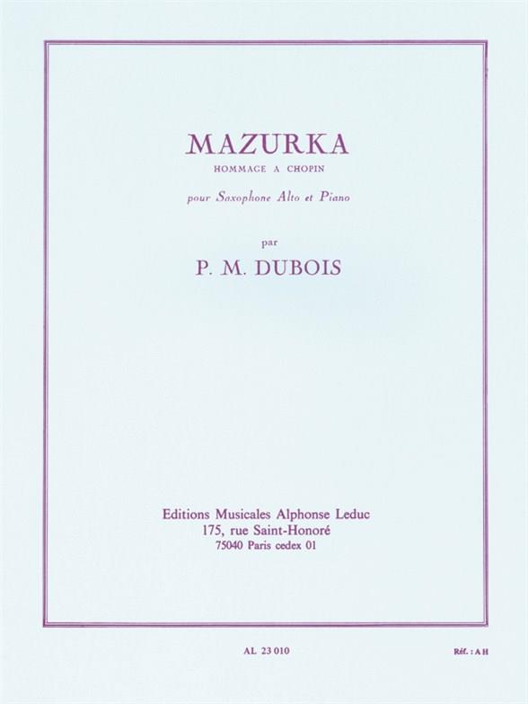 Pierre Max Dubois: Mazurka, Hommage à Chopin