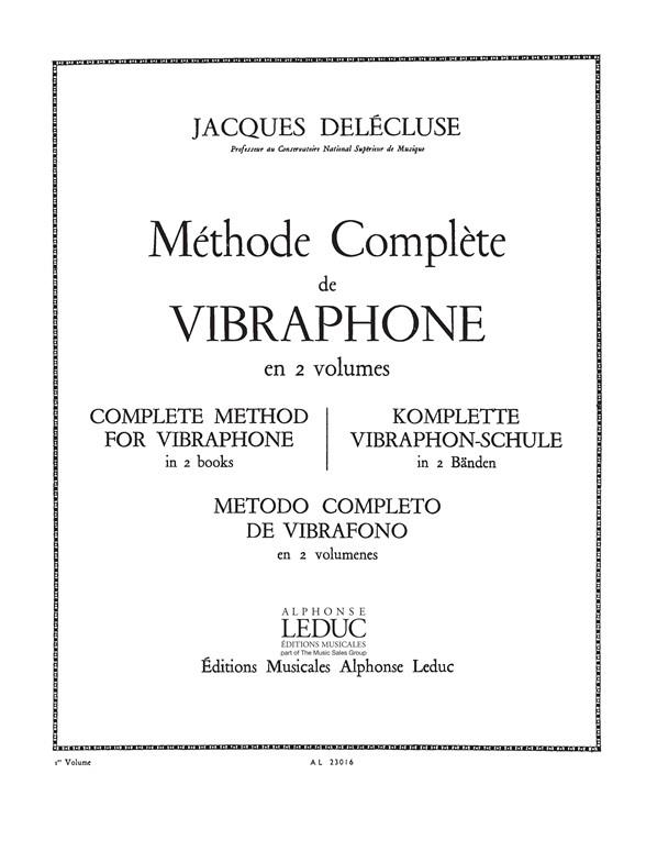 Methode complete pour Vibraphone Vol.1