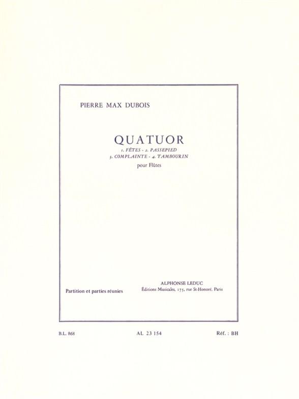 Perre-Max Dubois: Quatuor for Flutes