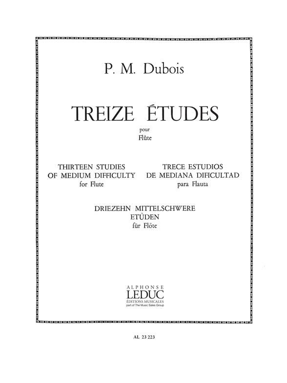 Dubois: 13 Etudes de moyenne Difficulte