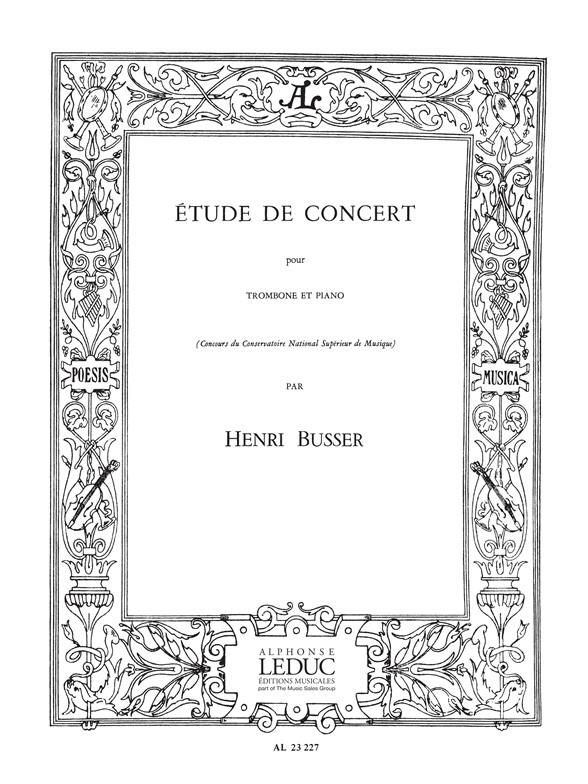 Henri Busser: Etude De Concert