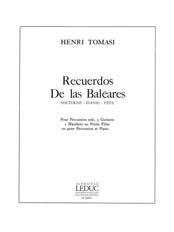 Henri Tomasi: Recuerdos de las Baleares Version 1