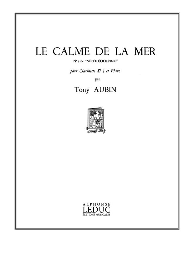 Tony Aubin: Le Calme de la Mer