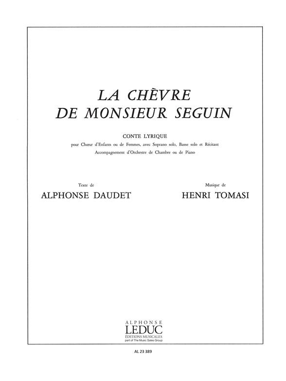 Chevre de M. Seguin Female Voice & Piano