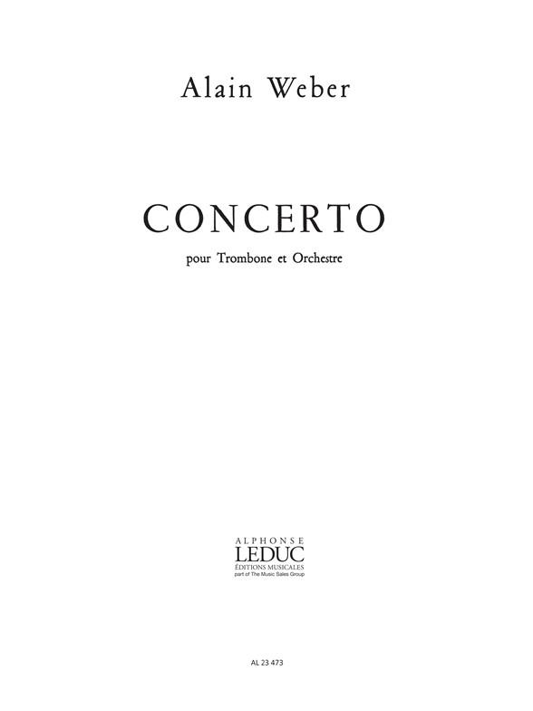 A. Weber: Concerto -Tromb.Et Orchestre