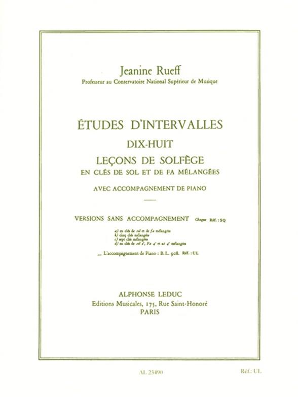 Jeanine Rueff: Interval Studies, Theory lessons