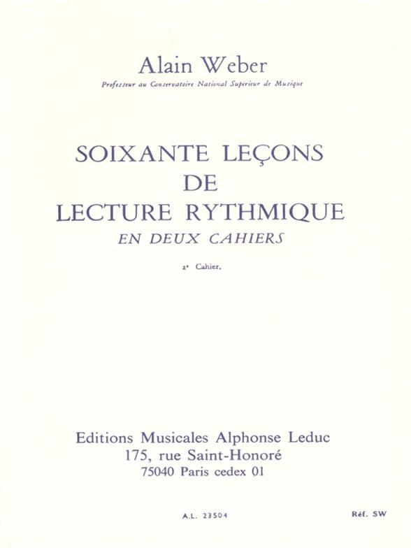 Alain Weber: 60 Theoretical Rhythm Lessons 2
