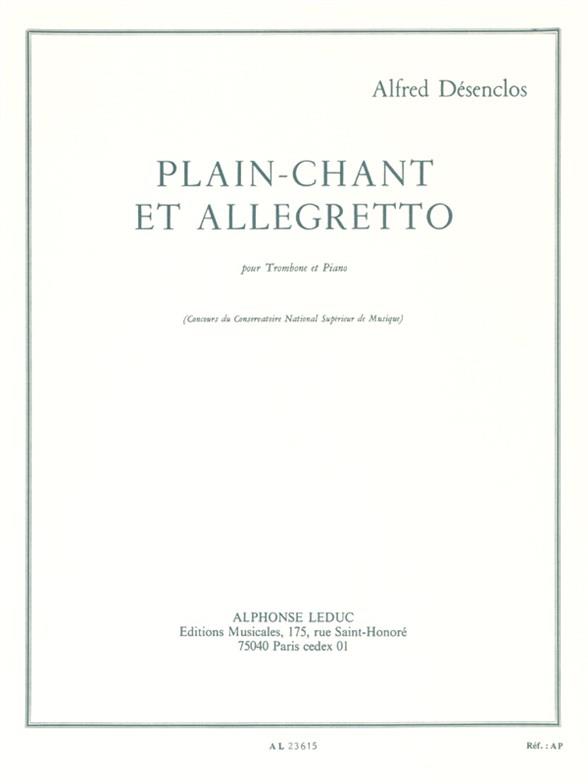 Desenclos: Plain-Chant Et Allegretto