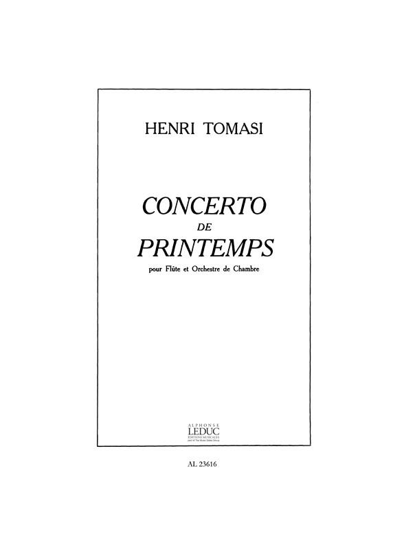 Henri Tomasi: Concerto De Printemps