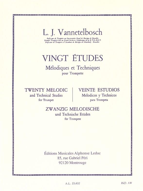 L.J. Vannetelbosch: Vingt Etudes Mélodiques et Techniques