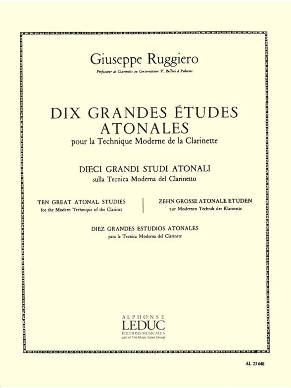 Giuseppe Ruggiero: 10 Grandes Etudes atonales