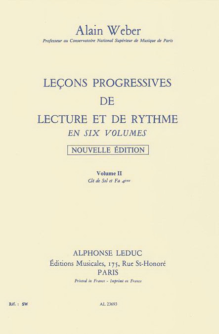 Alain Weber: Progressive Lessons in Theory and Rhythm