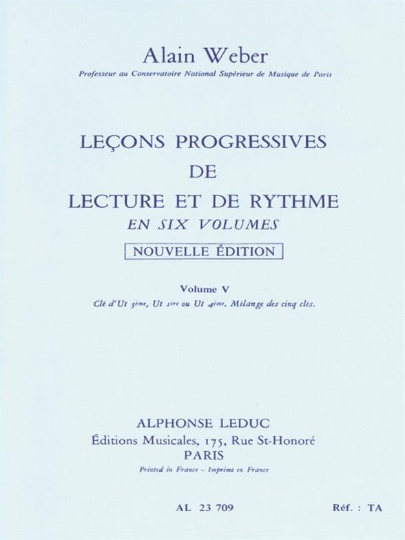 Progressive Lessons Of Reading And Rhythm - vol. 5