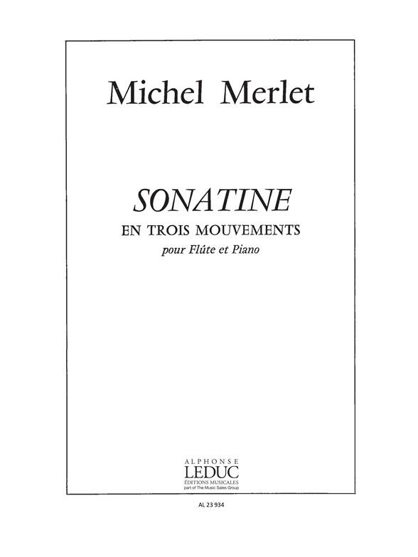 Michel Merlet: Sonatine En 3 Mouvements